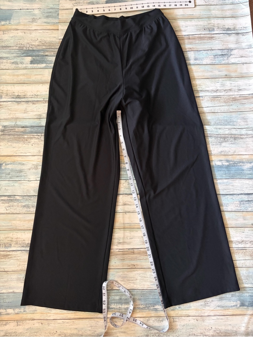 SPANX Pantalón Bod-A-Bing Black Wide-Leg Size XL - Picture 4 of 6